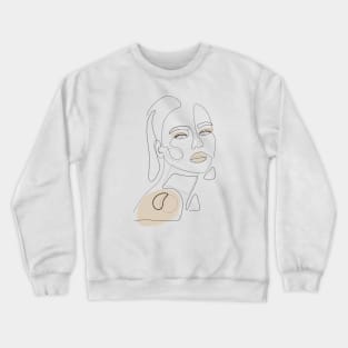 Beige Girl Crewneck Sweatshirt